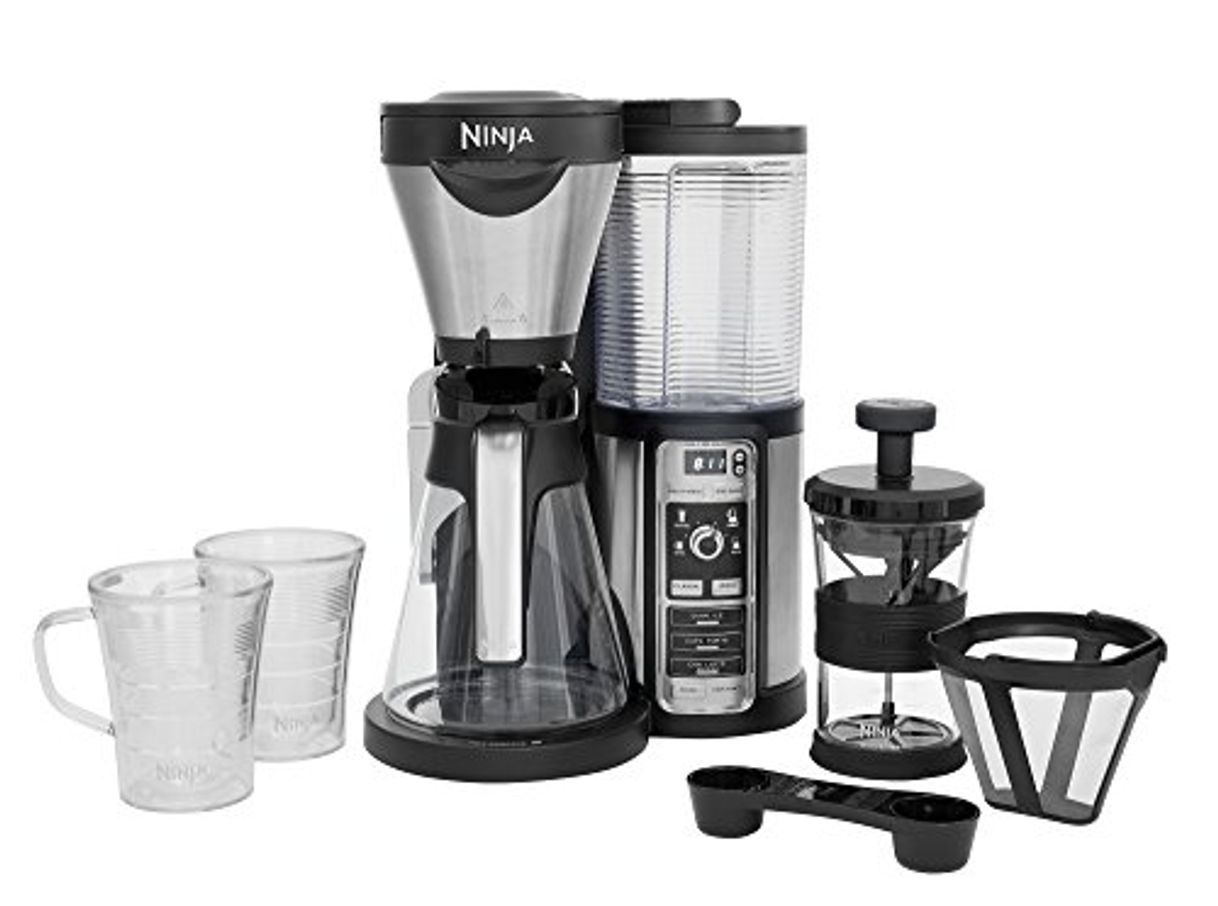 Home Ninja Coffee Bar Auto de IQ Cafetera Eléctrica Jarra de Vidrio Plata