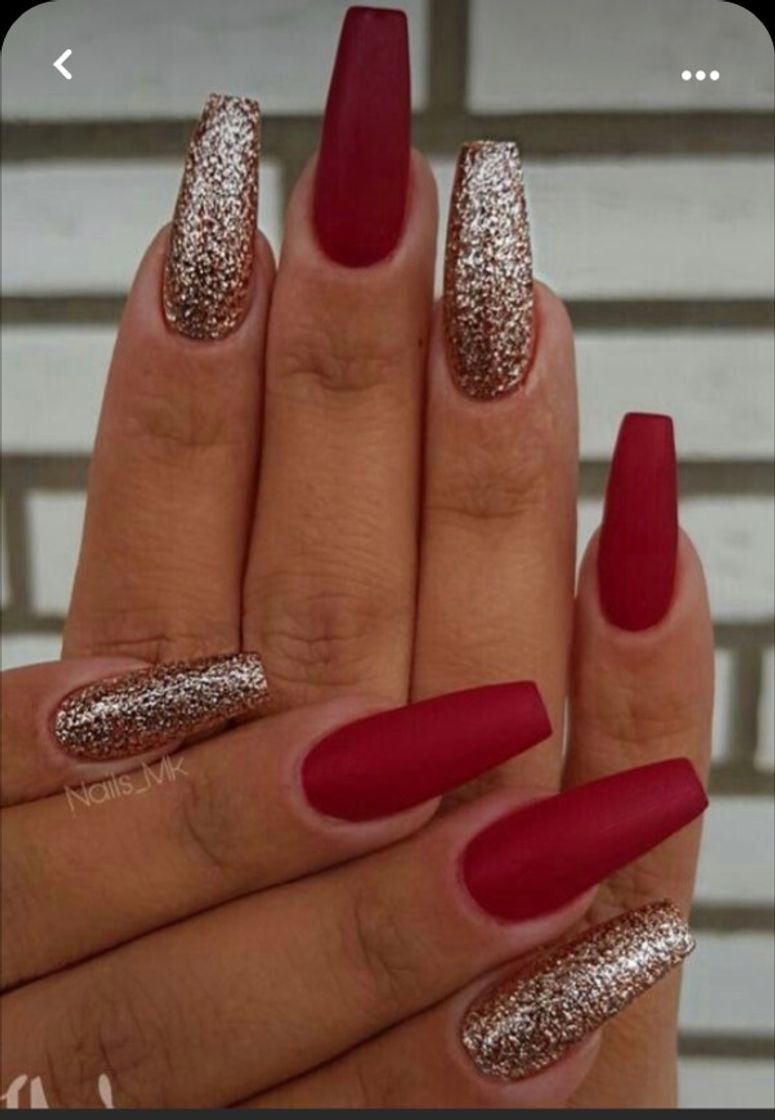 Fashion Brilho com vermelho 😍❤️💅🏽