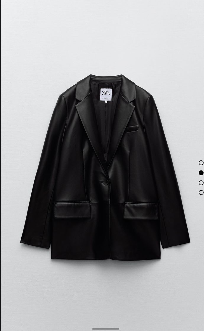 Moda FAUX LEATHER BLAZER - Black | ZARA Turkey