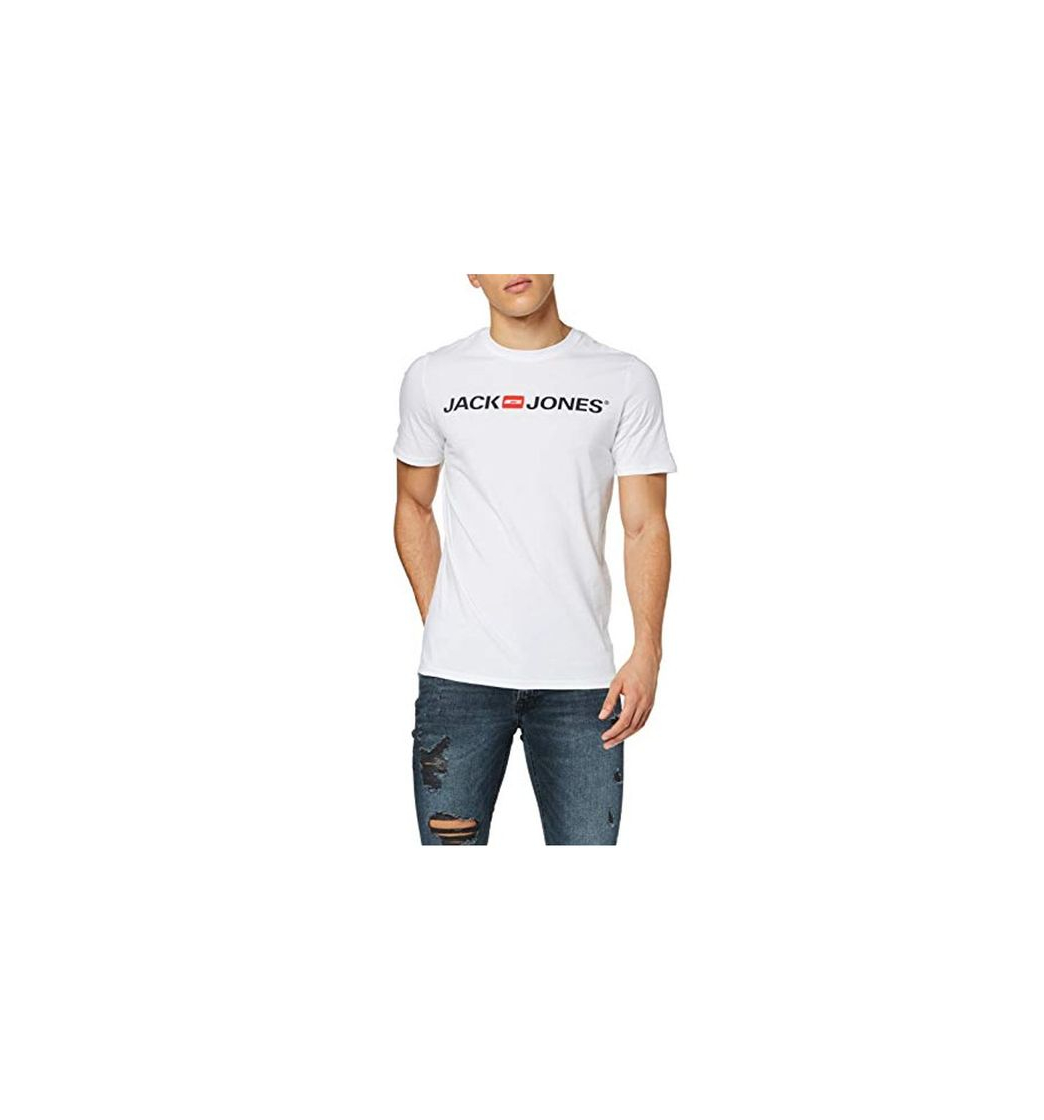 Social JACK & JONES Jjecorp Logo tee SS Crew Neck Noos Camiseta, Blanco