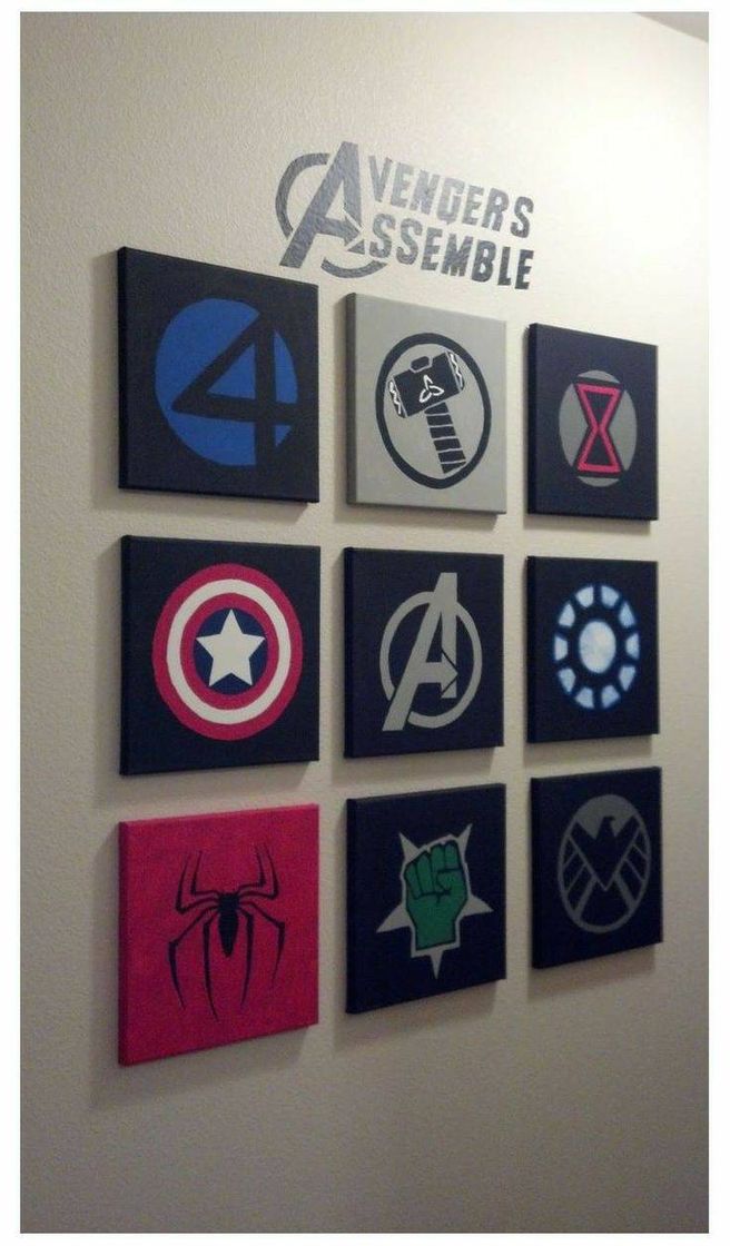 Moda Quadros Avengers