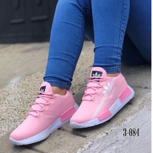 Tênis da adidas todo rosa lindo