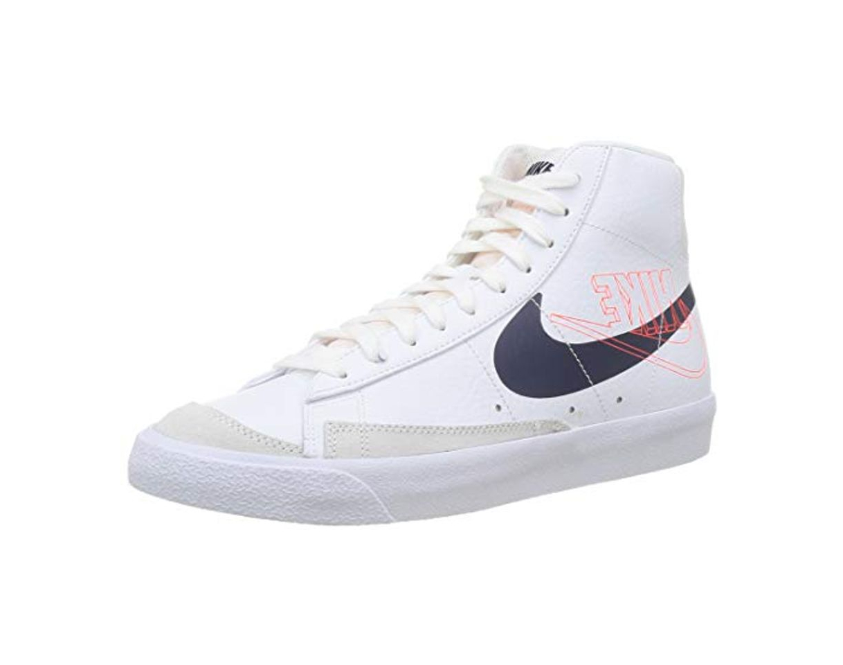 Fashion Nike Blazer Mid 77, Zapatillas de básquetbol Hombre, White