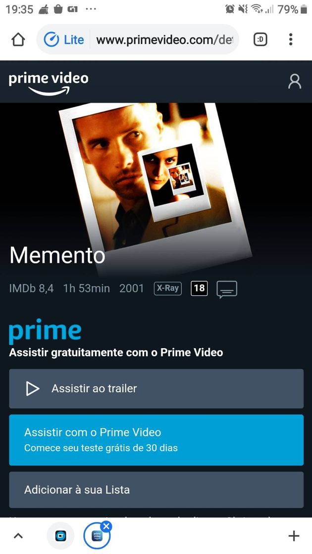 Película Filme Amnésia 