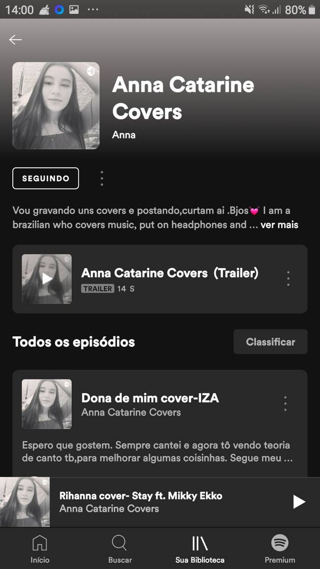 Canción Meu podcast  de covers  de músicas