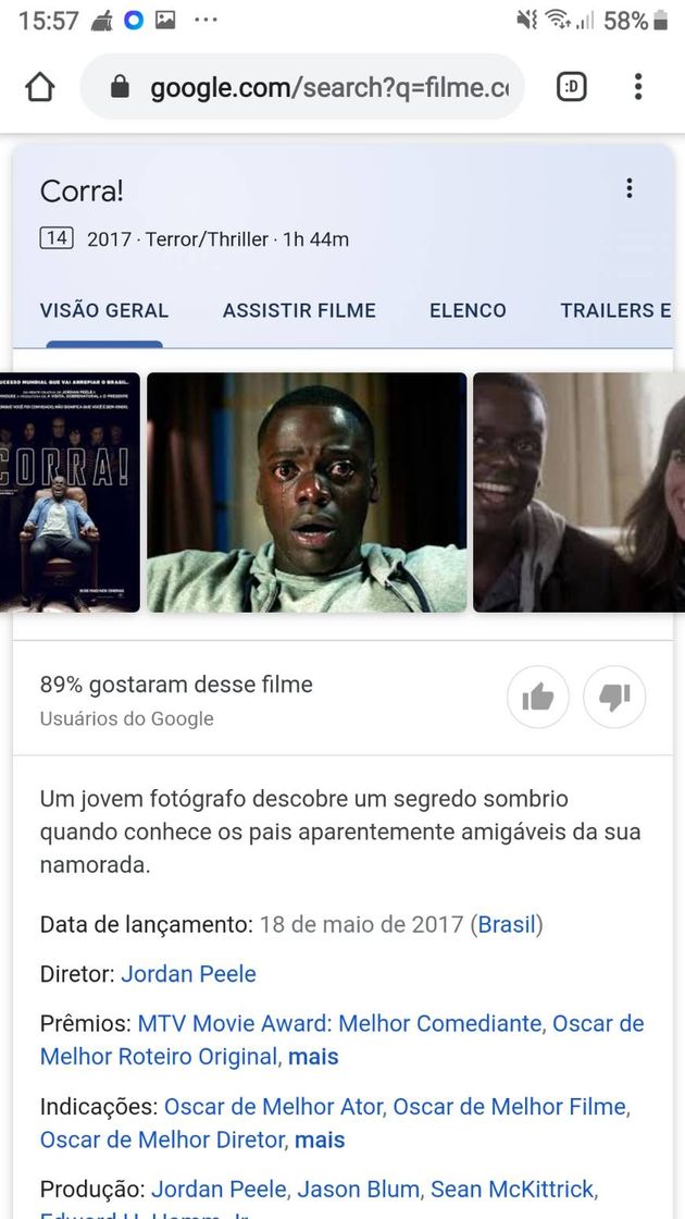 Moda Filme Corra / Get out movie