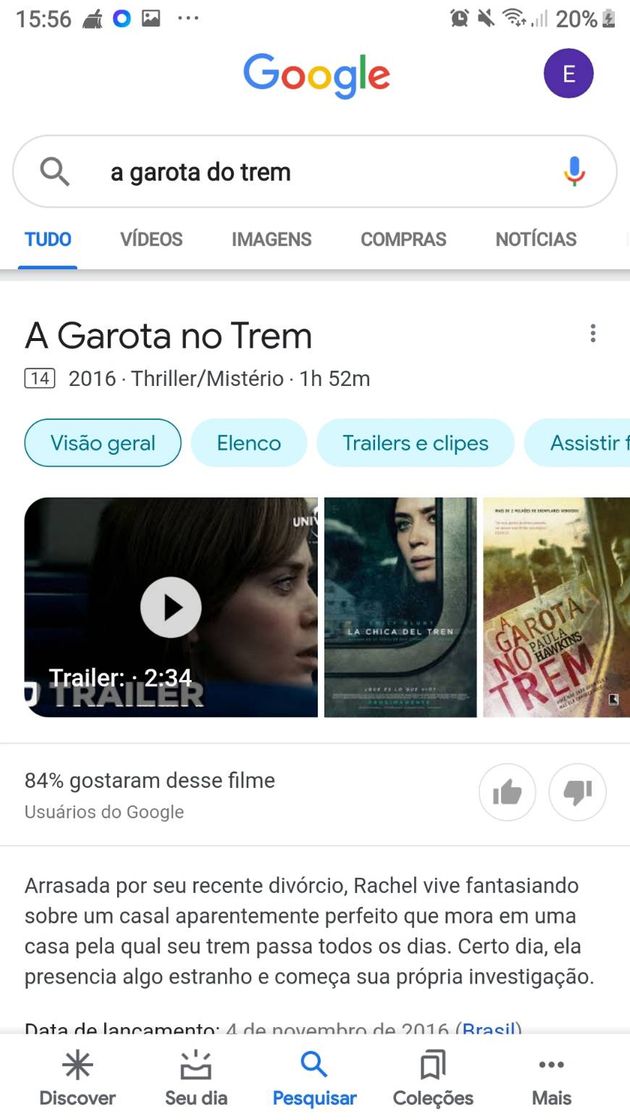 Moda Filme " A garota no treem"