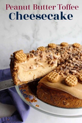 Peanut Butter Toffee Cheesecake