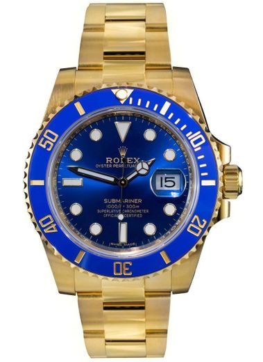 Rolex submarine blue gold