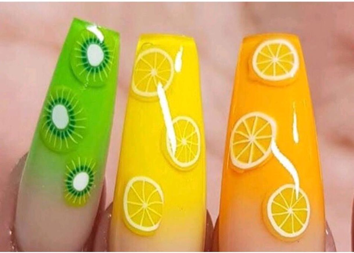 Moda Cartela de Fimo Frutinhas para Encapsular Decoração de Unhas