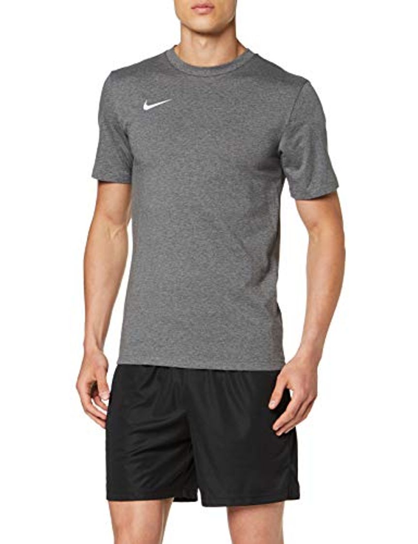 Fashion NIKE M tee TM Club19 SS T-Shirt, Hombre, Charcoal Heathr