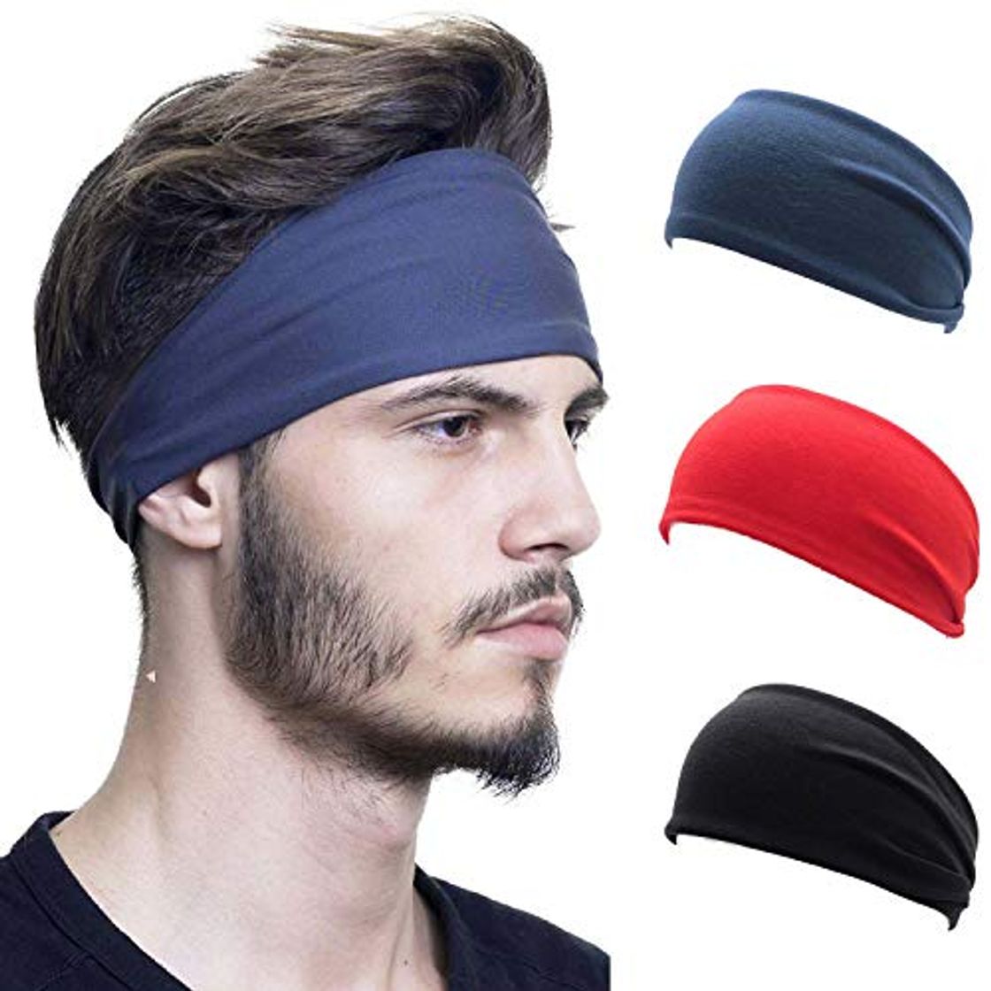 Moda IYOU Diademas Deportivas Yoga Sweatband Bandas para el cabello Fitness Diadema ancha