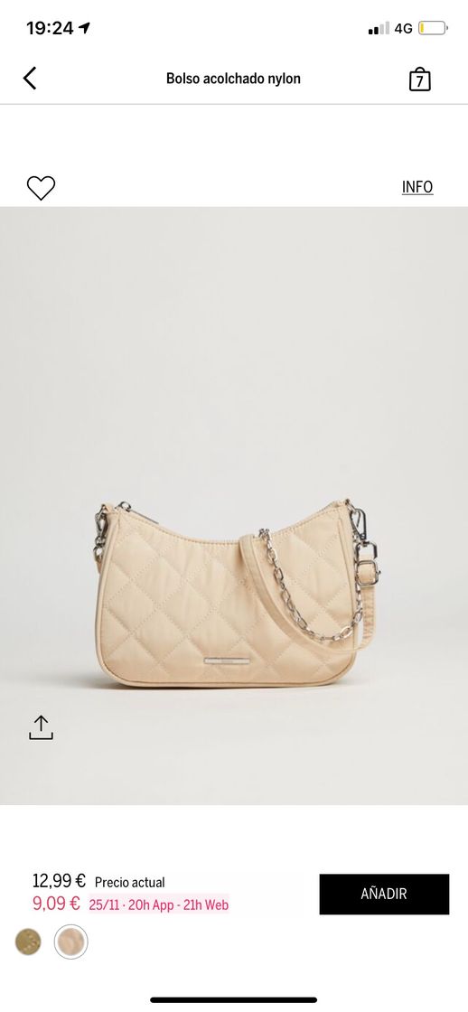 Moda Bolso acolchado nylon - Mujer |