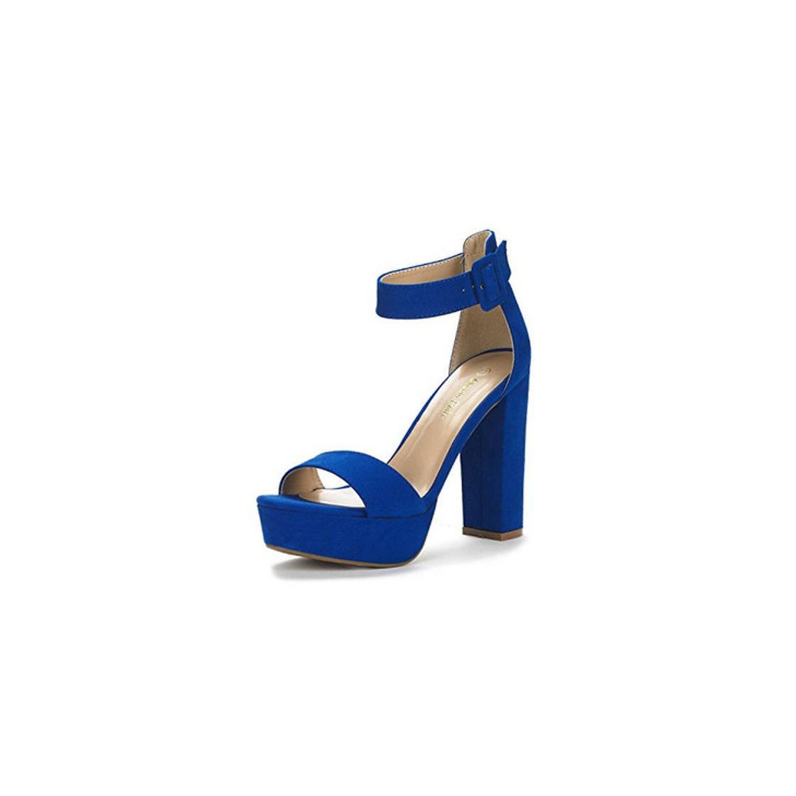 Fashion Dream Pairs Hi-Lo Sandalias de Tacón Alto Pump Plataforma para Mujer Azul