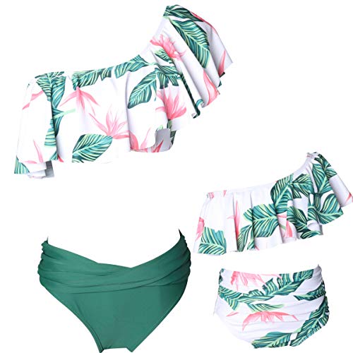 Moda Dilicwa Madre e Hija Bikinis Traje de baño Padre-Hijo Bikini Traje de