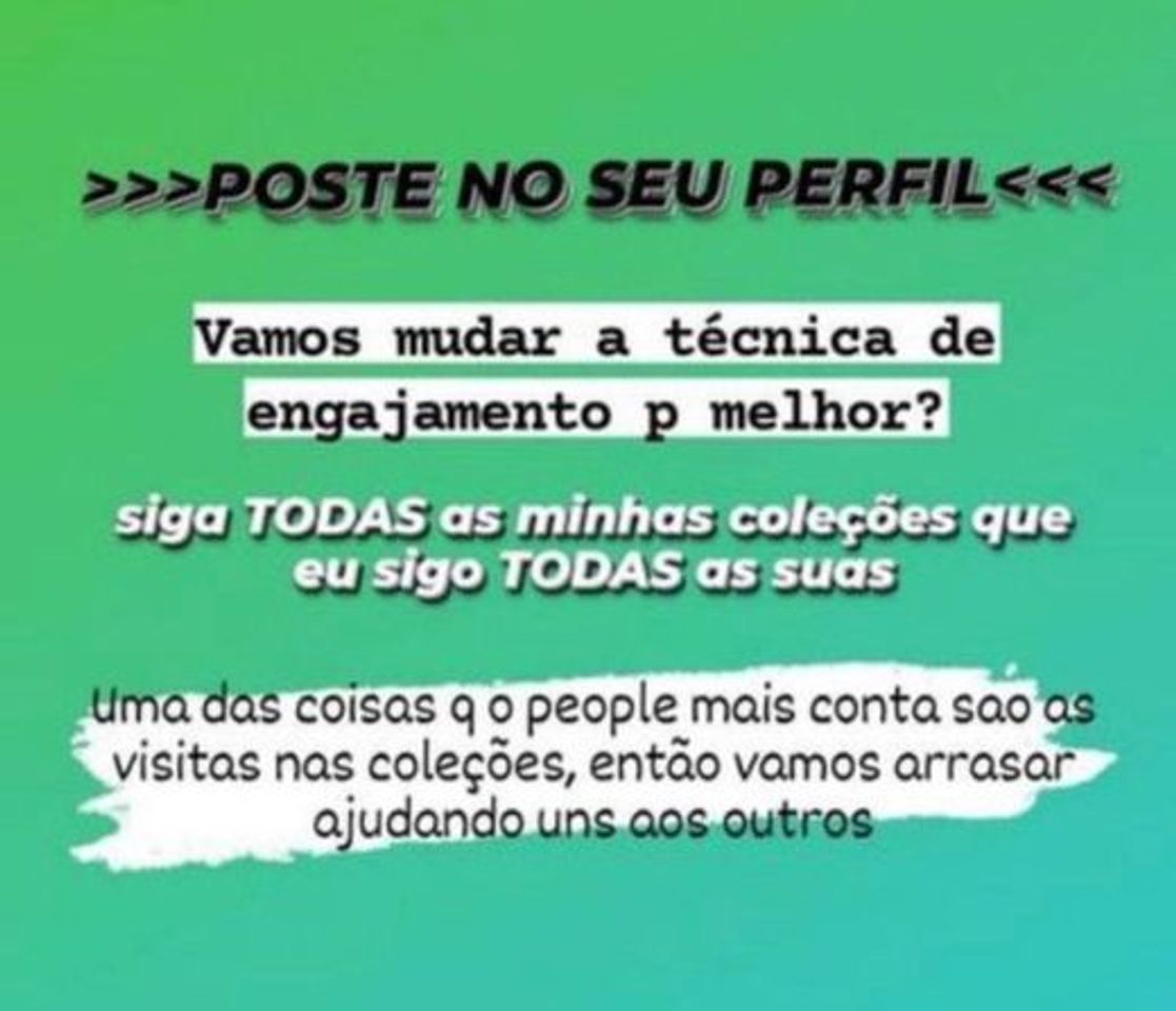 Social Siga as minhas coleçoes e eu sigo as suas