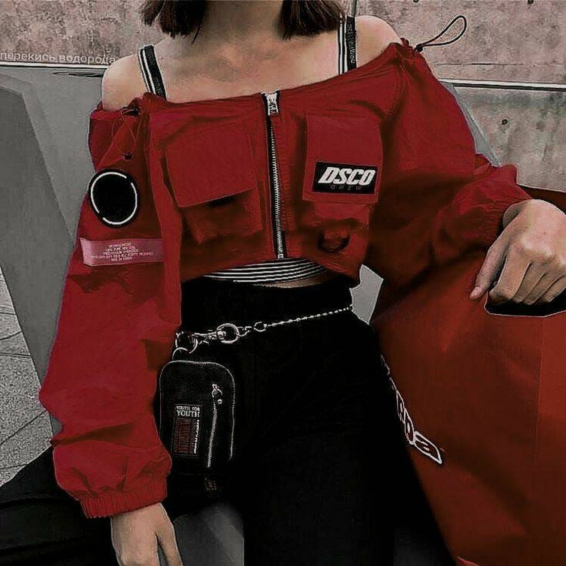 Social Vermelho e preto