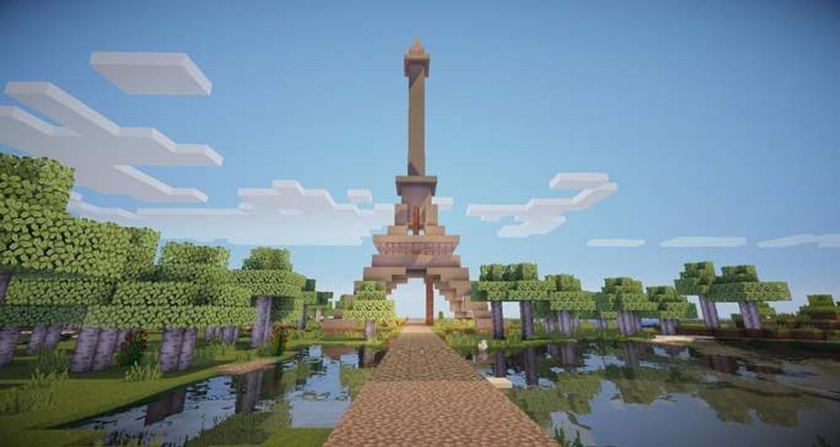 Videojuegos Torre Eiffel no Minecraft 