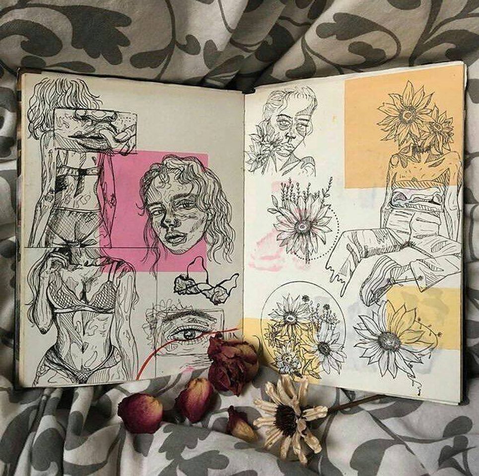 Moda Idéia de arte em sketchbook 