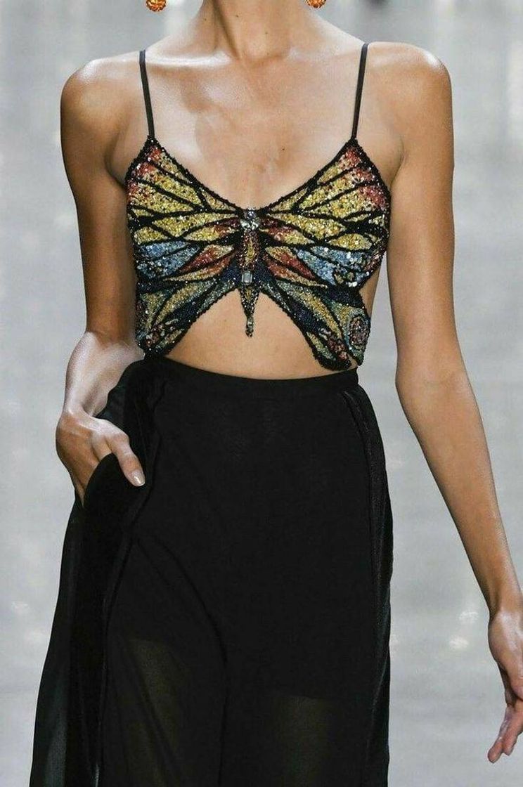 Moda Corset borboleta 