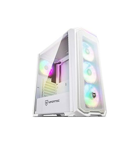 Torre Gaming Nfortec Krater para PC con Cristal Templado y 4 Ventiladores