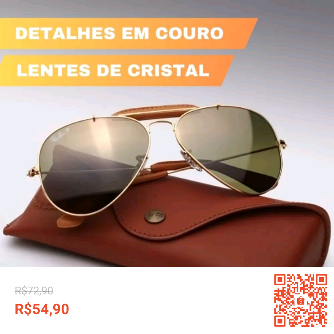 Product Óculos de sol modelo aviador Rayban