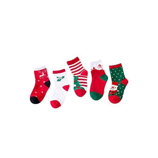 Kanggest. Set de calcetín de Navidad de 5 Pares