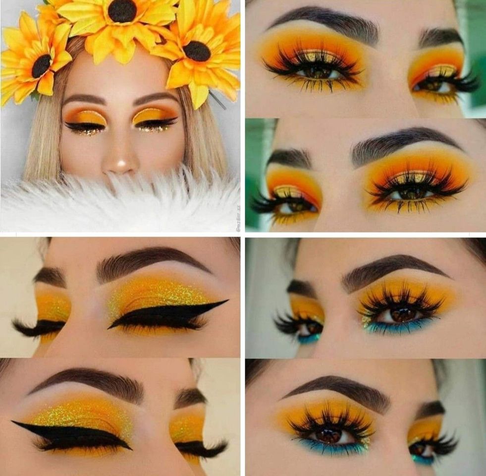 Moda Maquiagem de girassol🌻