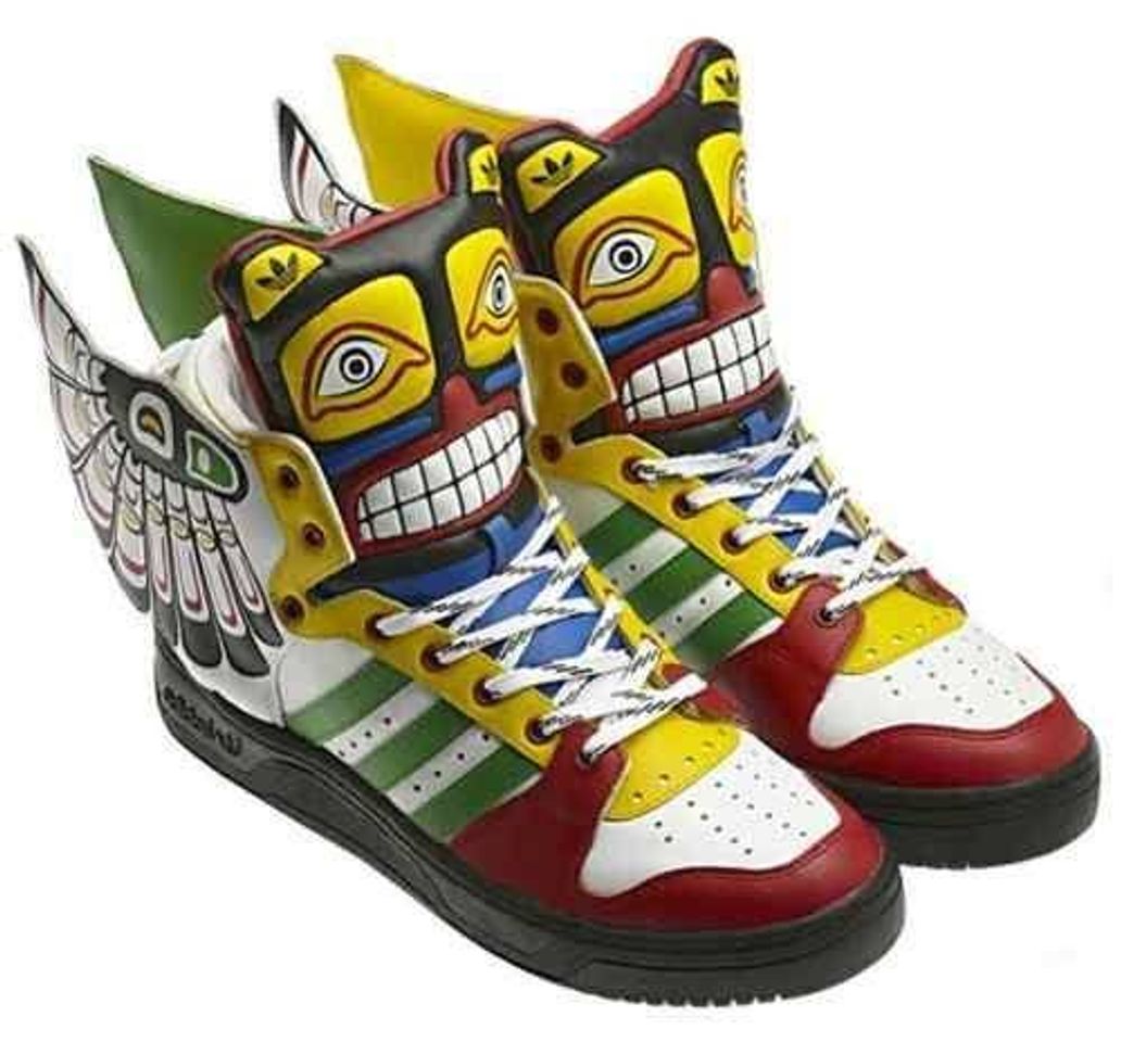 Fashion Adidas Jeremy Scott ObyO Eagle Wing Totem multicolor