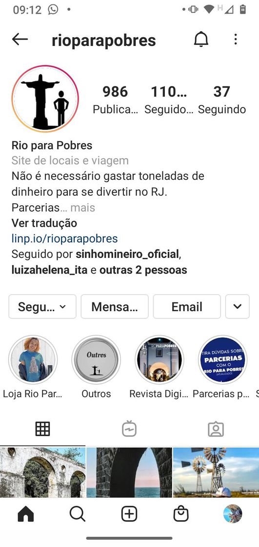 Moda Esse é o link de uma página que eu sigo e amo no Instagram.