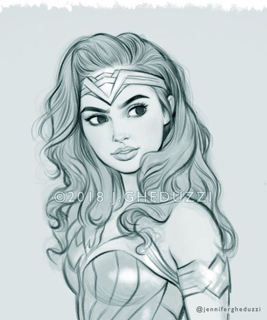 Moda Wonder Woman hard drawing