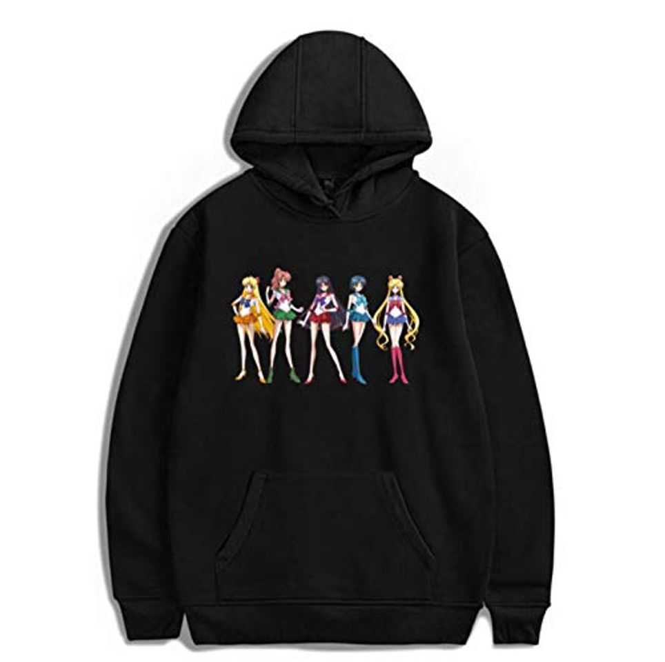 Moda Bonita Sudadera con Capucha de Sailor Moon