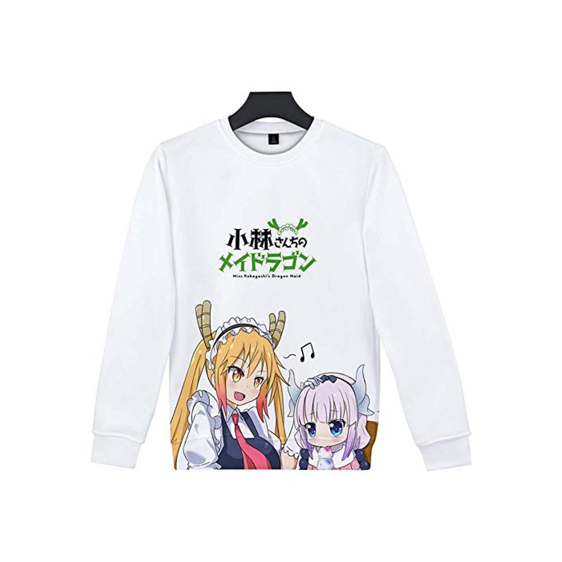 Fashion Zcbm Sudaderas Camisas Crew Neck Suéter 3D Impresión Miss Kobayashi's Dragon Maid