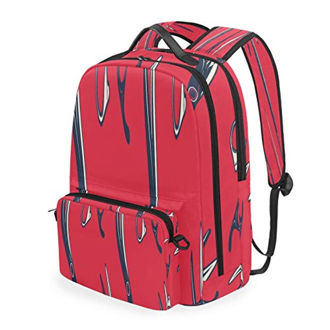 Product Dibujos animados Retro Tijeras de peluquería Mochila de viaje Dos en uno Mochila desmontable al aire libre Lona de tela ligera informal Clásico Viaje básico Impreso Mochilas de computadora para compu