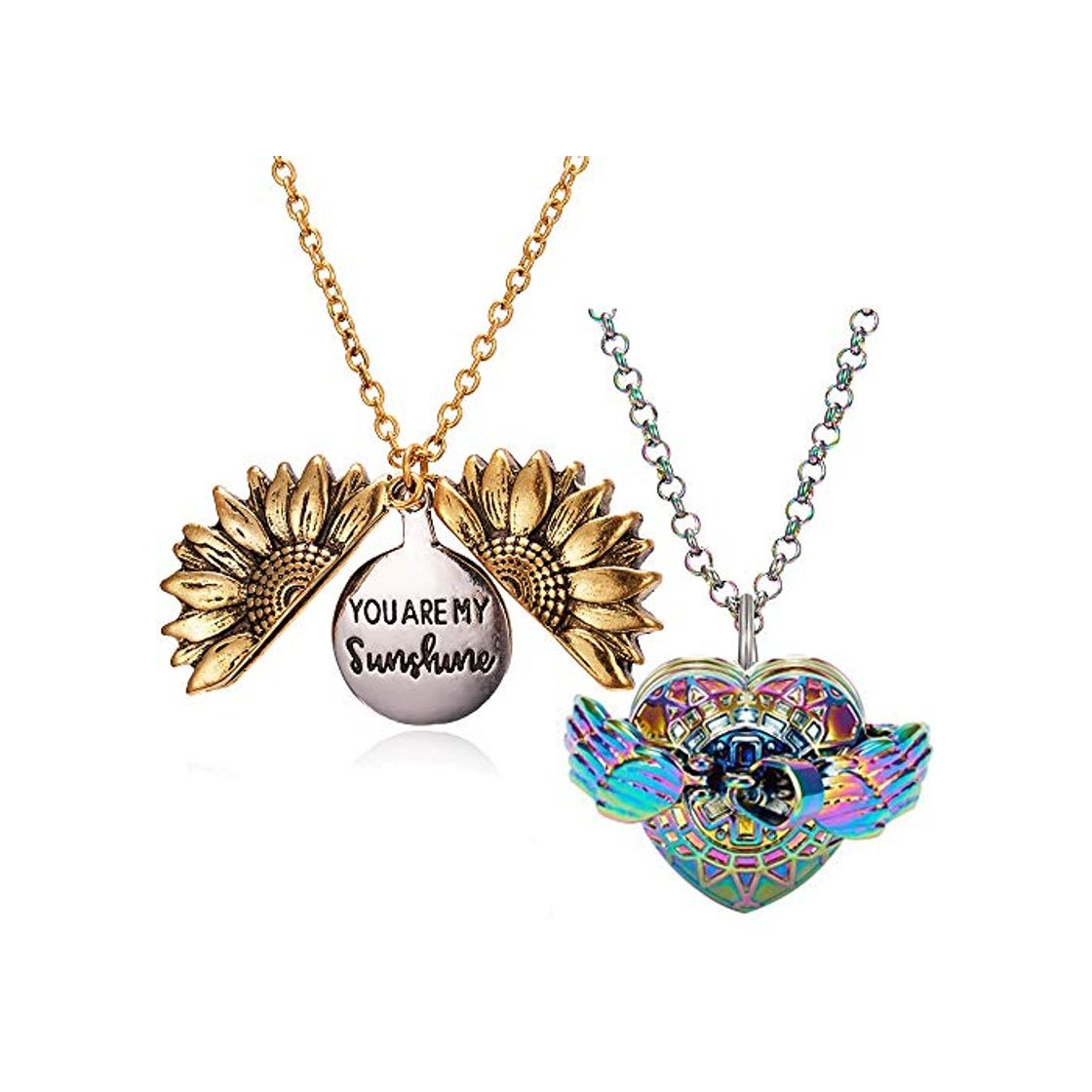 Social FOF Collar de Girasol para Las Mujeres