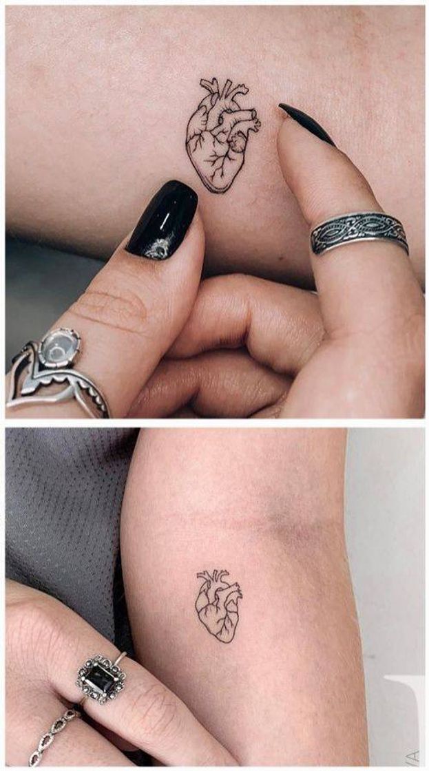 Moda Tatuagem de coração ♡