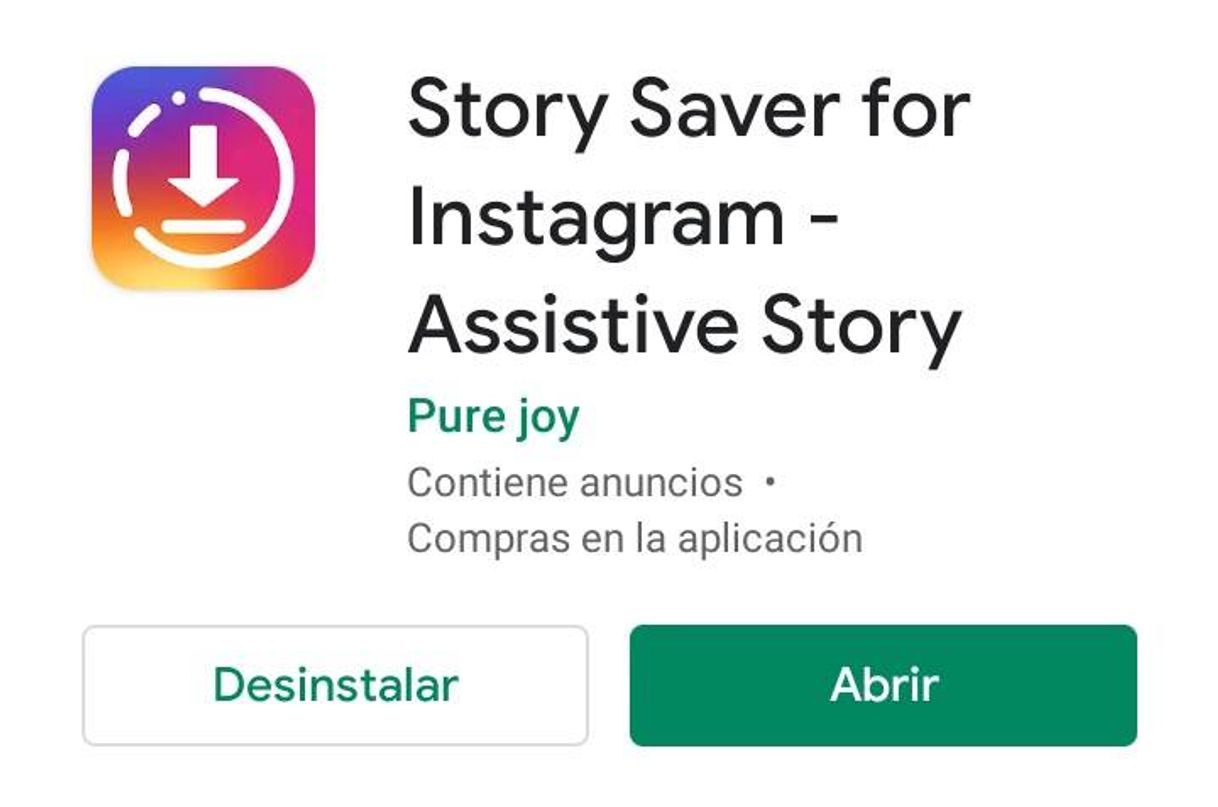 Aplicaciones Story Saver for Instagram.