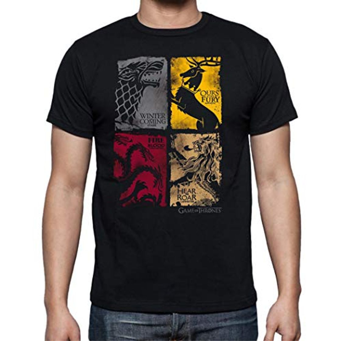 Products The Fan Tee Camiseta de Hombre Juego de Tronos Tyrion Snow Dragon Daenerys Stark 064 L