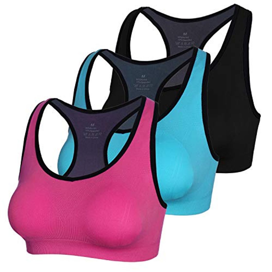 Fashion Aibrou Sujetador Deportivo Mujer Push Up