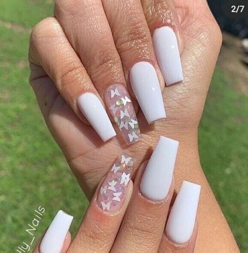 Nail white crystal 