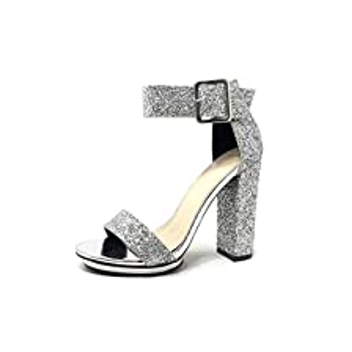 Social Angkorly - Zapatillas Moda Sandalias Tacón escarpín Tacones pequeños Plataforma Abierto Mujer