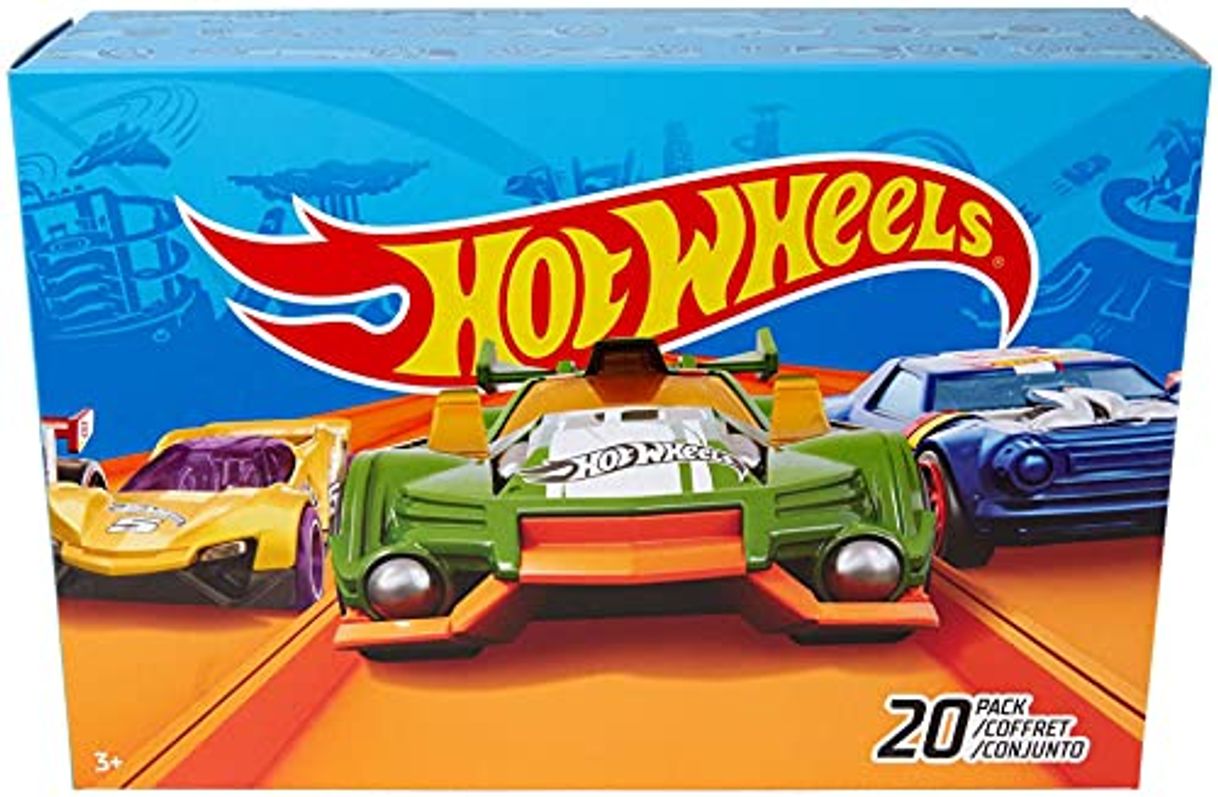 Producto Hot Wheels - Pack De 20 Vehículos con Embalaje de Cartón, Coches