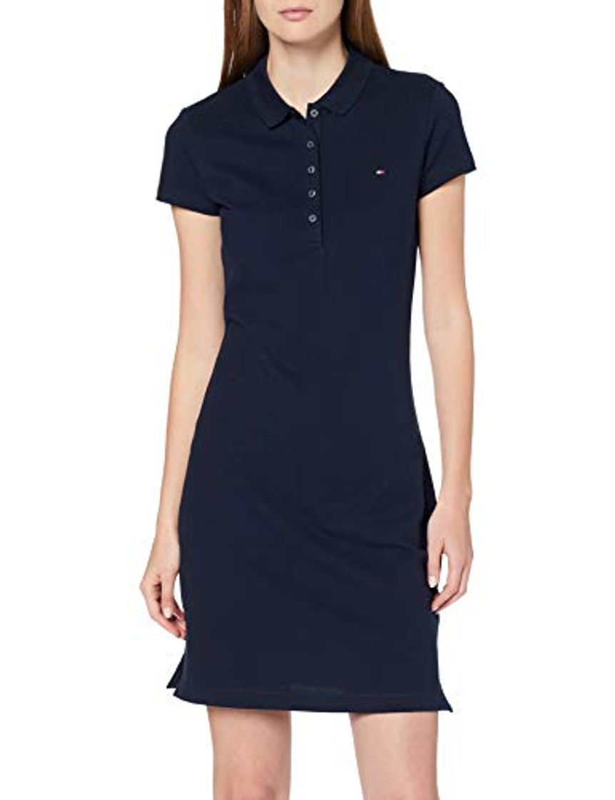 Fashion Tommy Hilfiger Heritage Slim Polo Dress Vestido, Azul