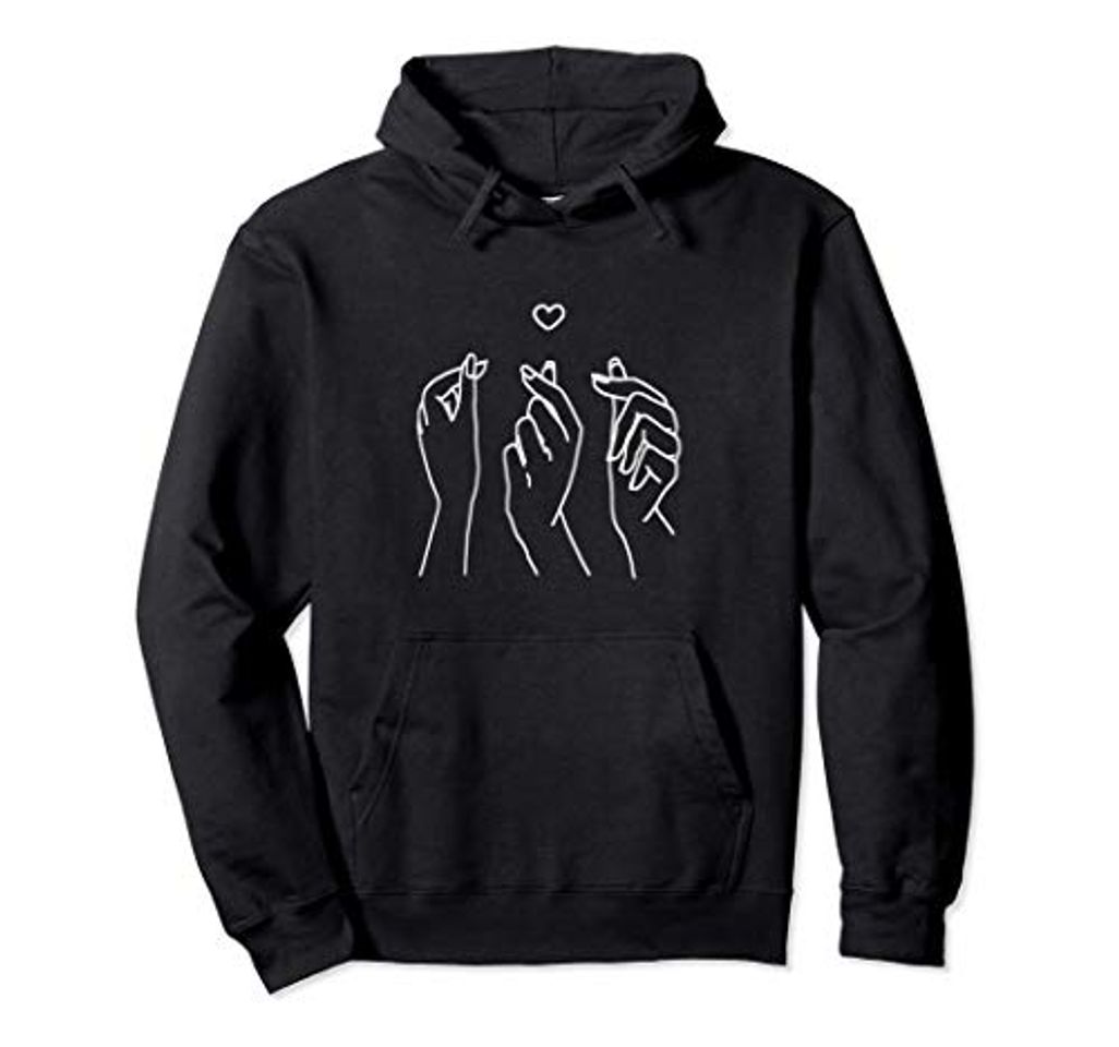 Moda Sudadera con capucha Kpop de corazón coreano Sudadera K