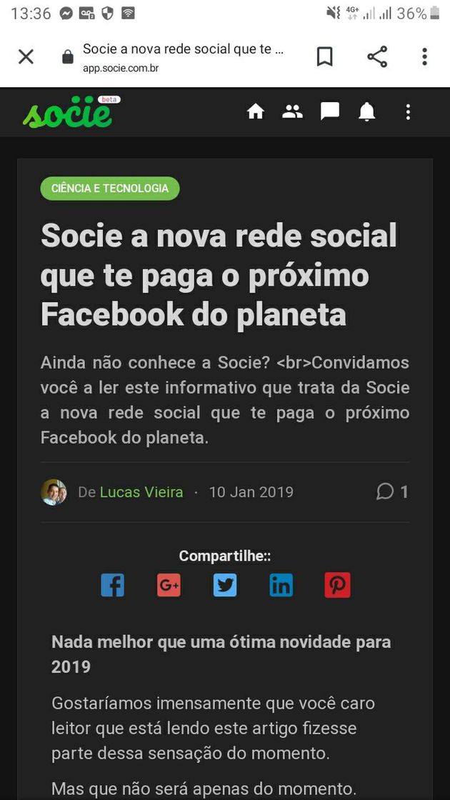 Fashion Rede social socie pagando no paypal