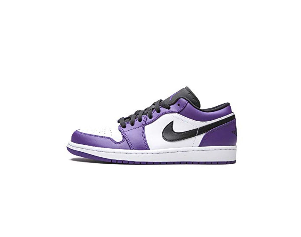 Moda Jordan Zapatos De Hombre Nike Air 1 Bajo Court Púrpura 553558-500,