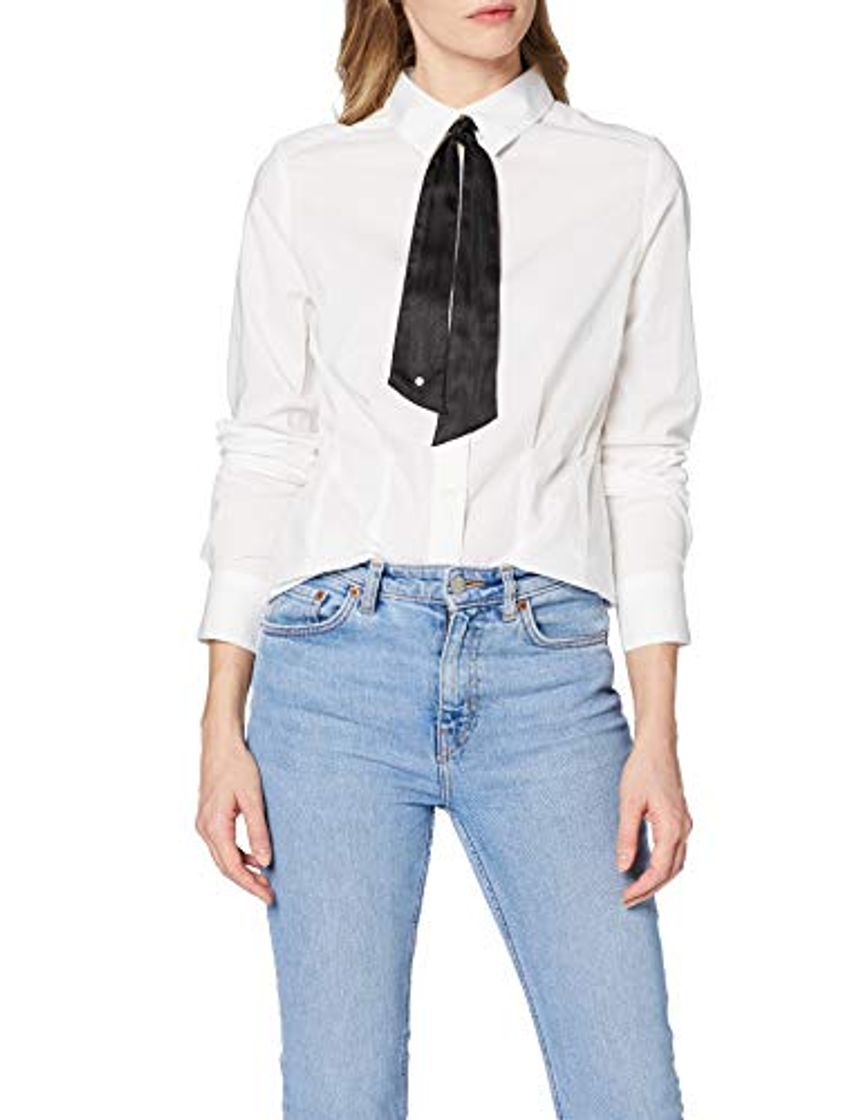 Moda G-STAR RAW Syenite Slim Bow Blusa, Blanco