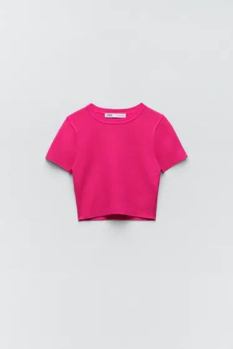 Social Zara camisa rosa 