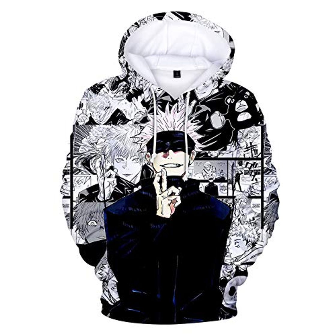 Moda Tanwenling33 Jujutsu Kaisen Sudadera con Capucha Satoru Gojo Yuji Itadori Sukuna Sudadera