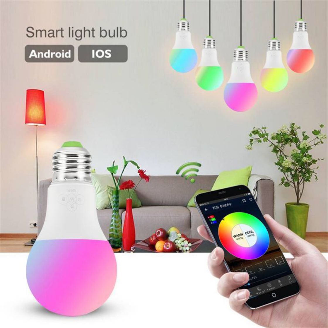 Moda Smart WiFi Light Bulb 4.5W/ 7W RGB Magic Light Bulb Lamp Wake